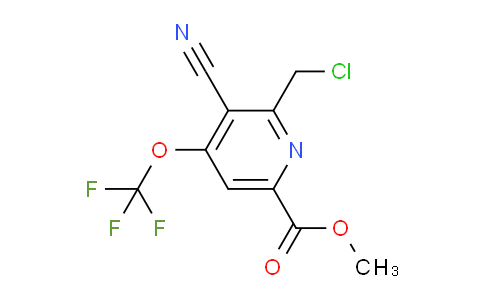 Methyl 2-(chloromethyl)-3-cyano-4-(trifluoromethoxy)pyridine-6-carboxylate