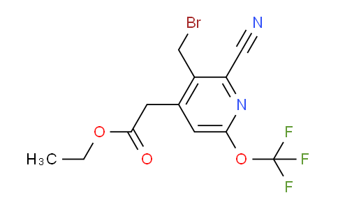 AM174544 | 1804322-64-2 | Ethyl 3-(bromomethyl)-2-cyano-6-(trifluoromethoxy)pyridine-4-acetate