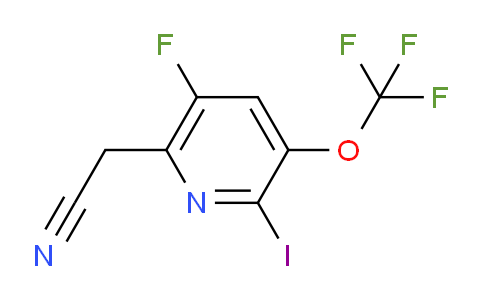 5-Fluoro-2-iodo-3-(trifluoromethoxy)pyridine-6-acetonitrile