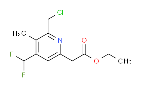 Ethyl 2-(chloromethyl)-4-(difluoromethyl)-3-methylpyridine-6-acetate