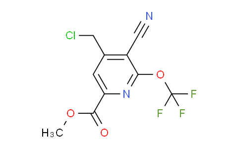 Methyl 4-(chloromethyl)-3-cyano-2-(trifluoromethoxy)pyridine-6-carboxylate
