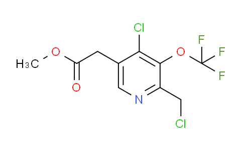 Methyl 4-chloro-2-(chloromethyl)-3-(trifluoromethoxy)pyridine-5-acetate