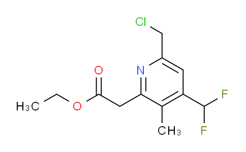 AM17459 | 1361886-52-3 | Ethyl 6-(chloromethyl)-4-(difluoromethyl)-3-methylpyridine-2-acetate