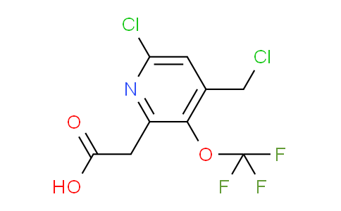 6-Chloro-4-(chloromethyl)-3-(trifluoromethoxy)pyridine-2-acetic acid