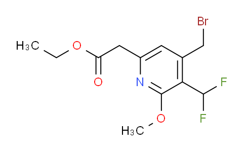 AM17466 | 1361772-18-0 | Ethyl 4-(bromomethyl)-3-(difluoromethyl)-2-methoxypyridine-6-acetate