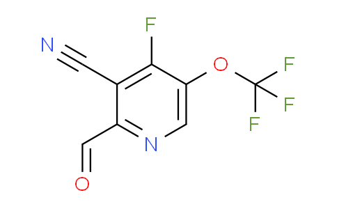 3-Cyano-4-fluoro-5-(trifluoromethoxy)pyridine-2-carboxaldehyde
