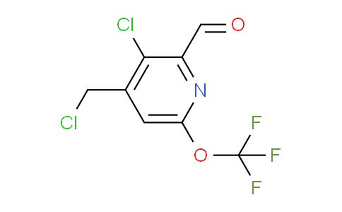 3-Chloro-4-(chloromethyl)-6-(trifluoromethoxy)pyridine-2-carboxaldehyde