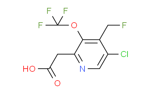 5-Chloro-4-(fluoromethyl)-3-(trifluoromethoxy)pyridine-2-acetic acid