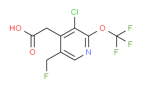 3-Chloro-5-(fluoromethyl)-2-(trifluoromethoxy)pyridine-4-acetic acid