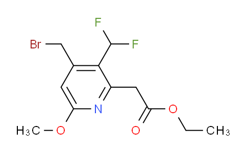 AM17469 | 1361765-72-1 | Ethyl 4-(bromomethyl)-3-(difluoromethyl)-6-methoxypyridine-2-acetate