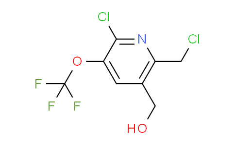 2-Chloro-6-(chloromethyl)-3-(trifluoromethoxy)pyridine-5-methanol