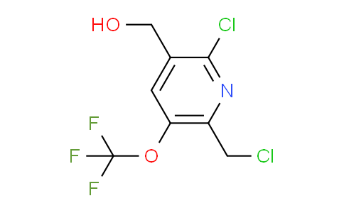 2-Chloro-6-(chloromethyl)-5-(trifluoromethoxy)pyridine-3-methanol
