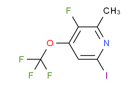 3-Fluoro-6-iodo-2-methyl-4-(trifluoromethoxy)pyridine