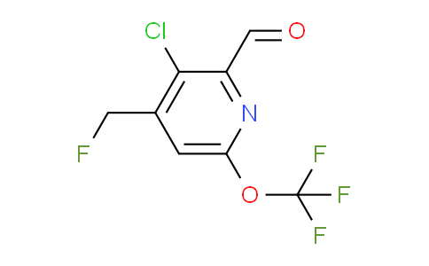3-Chloro-4-(fluoromethyl)-6-(trifluoromethoxy)pyridine-2-carboxaldehyde