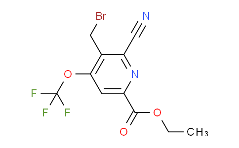 Ethyl 3-(bromomethyl)-2-cyano-4-(trifluoromethoxy)pyridine-6-carboxylate