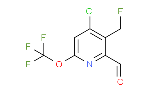 4-Chloro-3-(fluoromethyl)-6-(trifluoromethoxy)pyridine-2-carboxaldehyde