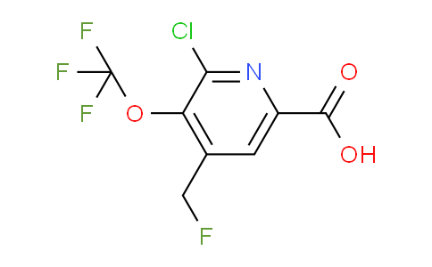 2-Chloro-4-(fluoromethyl)-3-(trifluoromethoxy)pyridine-6-carboxylic acid