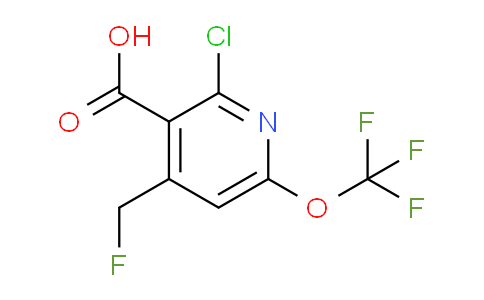 2-Chloro-4-(fluoromethyl)-6-(trifluoromethoxy)pyridine-3-carboxylic acid