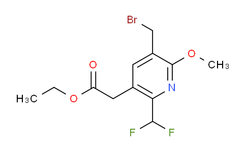AM17475 | 1361897-01-9 | Ethyl 3-(bromomethyl)-6-(difluoromethyl)-2-methoxypyridine-5-acetate