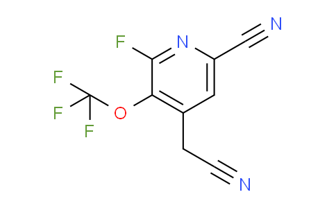 6-Cyano-2-fluoro-3-(trifluoromethoxy)pyridine-4-acetonitrile