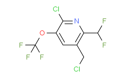 2-Chloro-5-(chloromethyl)-6-(difluoromethyl)-3-(trifluoromethoxy)pyridine