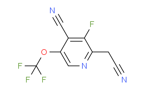 4-Cyano-3-fluoro-5-(trifluoromethoxy)pyridine-2-acetonitrile