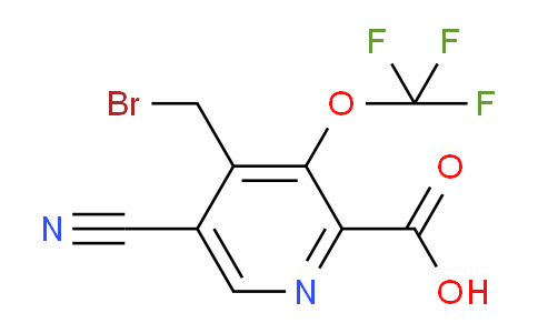 4-(Bromomethyl)-5-cyano-3-(trifluoromethoxy)pyridine-2-carboxylic acid