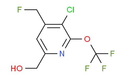 3-Chloro-4-(fluoromethyl)-2-(trifluoromethoxy)pyridine-6-methanol