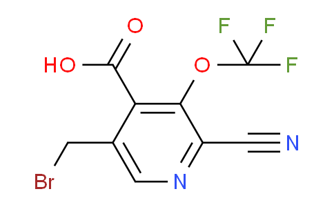 5-(Bromomethyl)-2-cyano-3-(trifluoromethoxy)pyridine-4-carboxylic acid