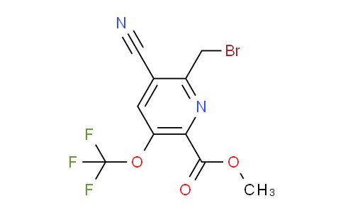 Methyl 2-(bromomethyl)-3-cyano-5-(trifluoromethoxy)pyridine-6-carboxylate
