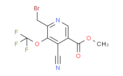 Methyl 2-(bromomethyl)-4-cyano-3-(trifluoromethoxy)pyridine-5-carboxylate