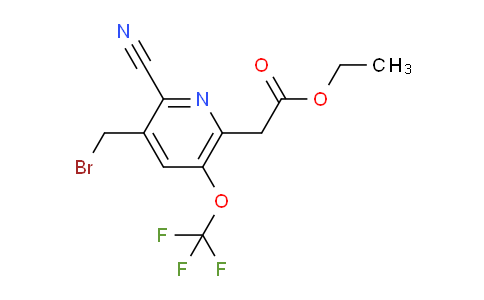 AM174796 | 1806114-85-1 | Ethyl 3-(bromomethyl)-2-cyano-5-(trifluoromethoxy)pyridine-6-acetate