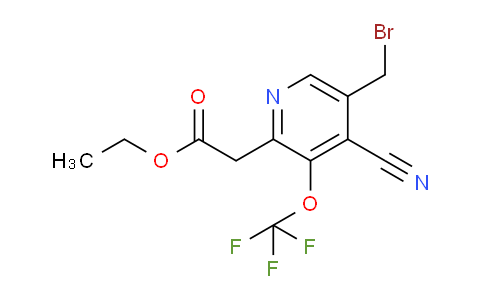 AM174800 | 1806114-92-0 | Ethyl 5-(bromomethyl)-4-cyano-3-(trifluoromethoxy)pyridine-2-acetate
