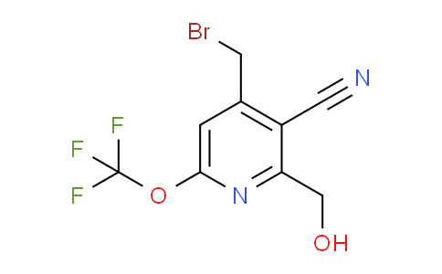 4-(Bromomethyl)-3-cyano-6-(trifluoromethoxy)pyridine-2-methanol