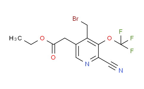 AM174808 | 1804642-96-3 | Ethyl 4-(bromomethyl)-2-cyano-3-(trifluoromethoxy)pyridine-5-acetate