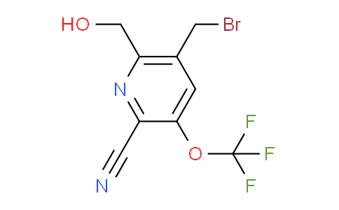 5-(Bromomethyl)-2-cyano-3-(trifluoromethoxy)pyridine-6-methanol