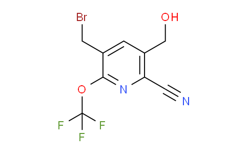 3-(Bromomethyl)-6-cyano-2-(trifluoromethoxy)pyridine-5-methanol