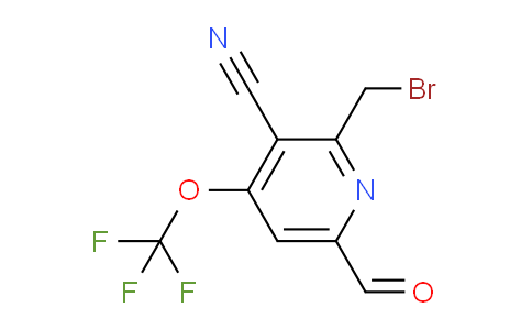 2-(Bromomethyl)-3-cyano-4-(trifluoromethoxy)pyridine-6-carboxaldehyde