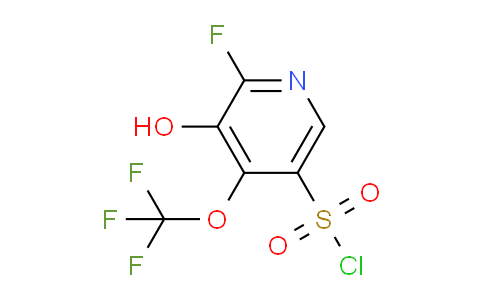 2-Fluoro-3-hydroxy-4-(trifluoromethoxy)pyridine-5-sulfonyl chloride
