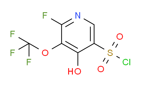 2-Fluoro-4-hydroxy-3-(trifluoromethoxy)pyridine-5-sulfonyl chloride