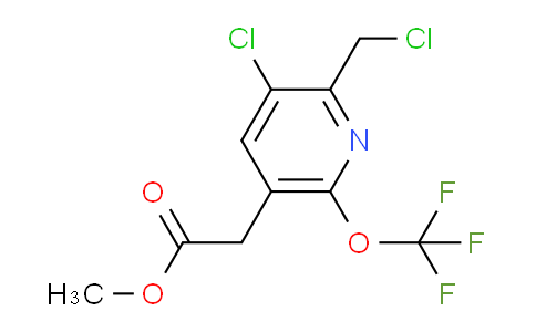 Methyl 3-chloro-2-(chloromethyl)-6-(trifluoromethoxy)pyridine-5-acetate