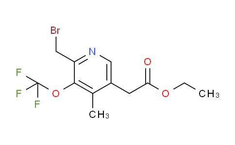 AM17483 | 1361909-80-9 | Ethyl 2-(bromomethyl)-4-methyl-3-(trifluoromethoxy)pyridine-5-acetate
