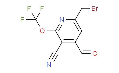 6-(Bromomethyl)-3-cyano-2-(trifluoromethoxy)pyridine-4-carboxaldehyde