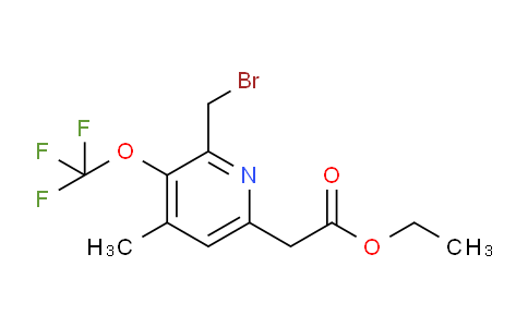 AM17484 | 1361794-73-1 | Ethyl 2-(bromomethyl)-4-methyl-3-(trifluoromethoxy)pyridine-6-acetate