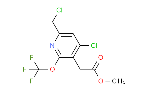 Methyl 4-chloro-6-(chloromethyl)-2-(trifluoromethoxy)pyridine-3-acetate