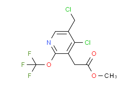 Methyl 4-chloro-5-(chloromethyl)-2-(trifluoromethoxy)pyridine-3-acetate