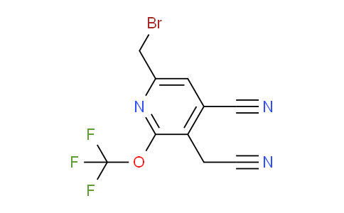 6-(Bromomethyl)-4-cyano-2-(trifluoromethoxy)pyridine-3-acetonitrile