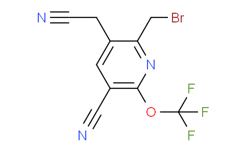 2-(Bromomethyl)-5-cyano-6-(trifluoromethoxy)pyridine-3-acetonitrile