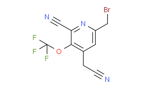 6-(Bromomethyl)-2-cyano-3-(trifluoromethoxy)pyridine-4-acetonitrile