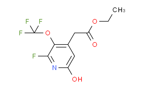 Ethyl 2-fluoro-6-hydroxy-3-(trifluoromethoxy)pyridine-4-acetate